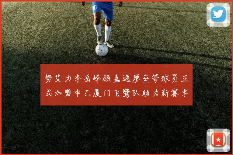 努艾力李岳峰顾嘉逸廖垒等球员正式加盟中乙厦门飞鹭队助力新赛季